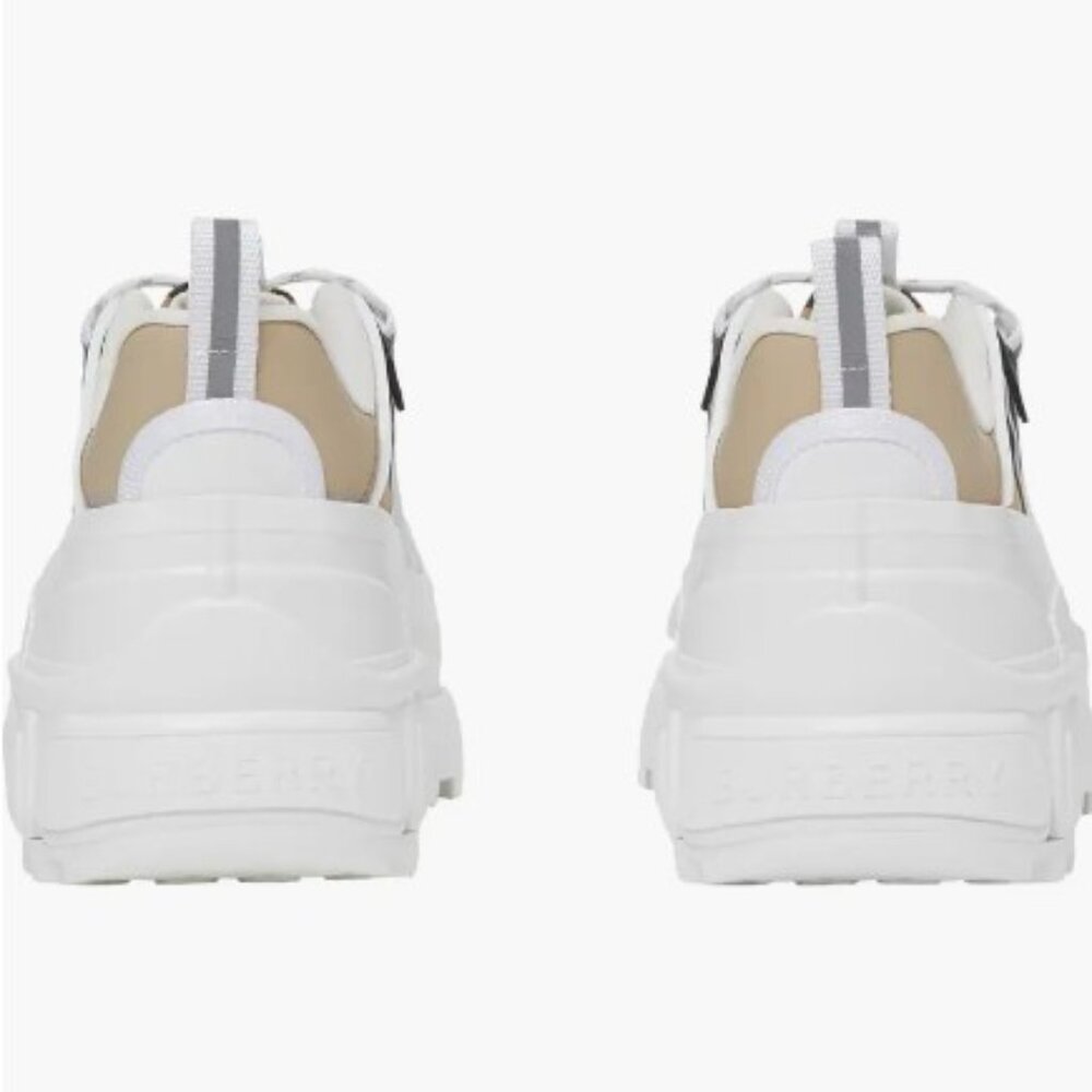 Burberry Arthur Vintage Check & Leather Sneakers | Mint | Street Style Luxury ๐ - Picture 11 of 17